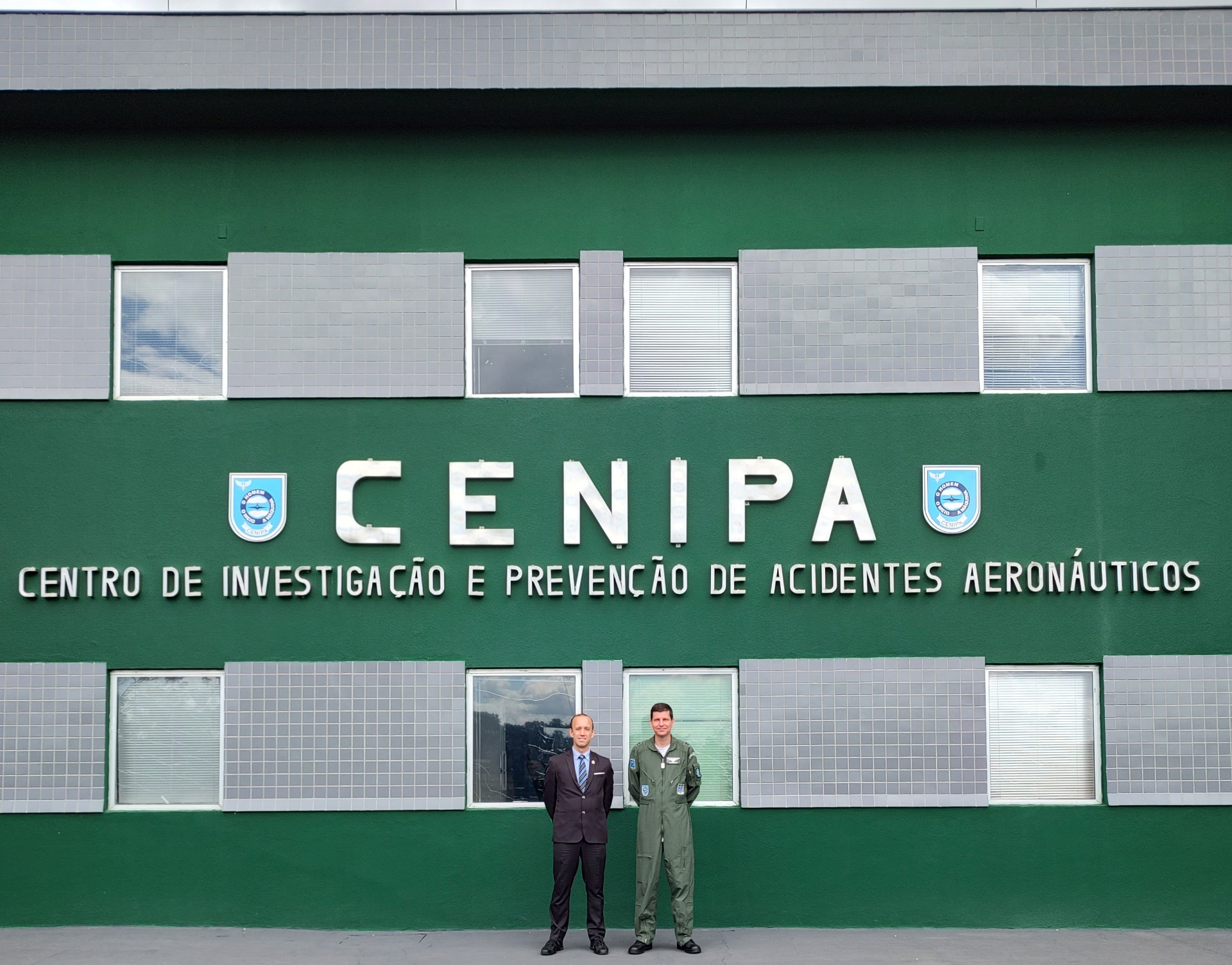 Gabriel Colle em visita institucional ao CENIPA