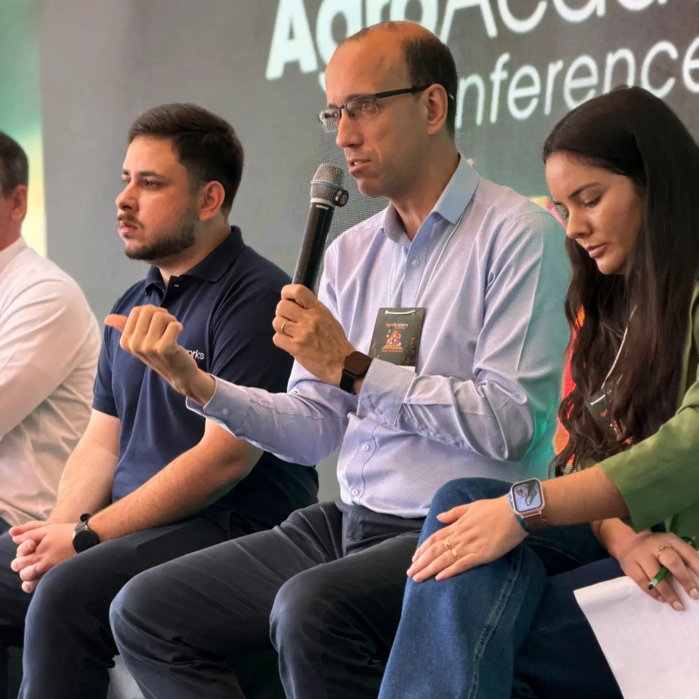 Gabriel Colle em painel de discussão sobre agronegócio